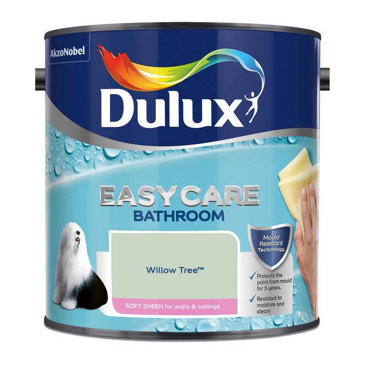Dulux Easycare Bathroom paint Willow Tree green 2.5L (British brand)
