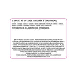 Yankee Signature Amber Sandalwood large scented candle (British brand)