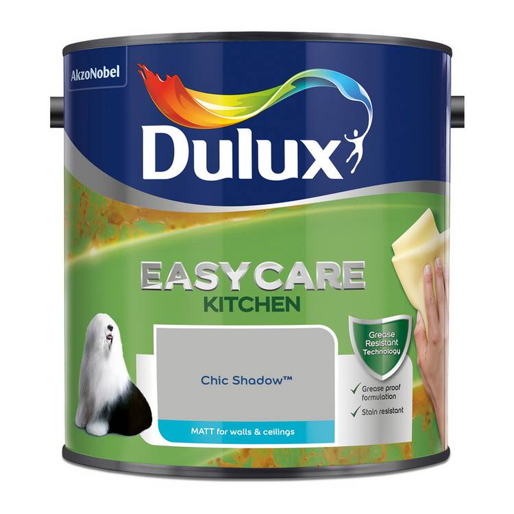 Dulux Easycare Kitchen matt paint Chic Shadow 2.5L, UK version