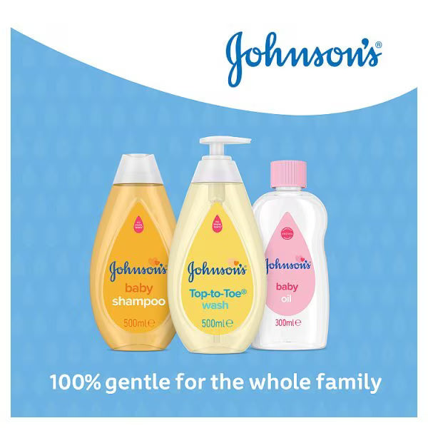 Johnson's Baby Top-to-Toe Wash 500ml, imported from the UK