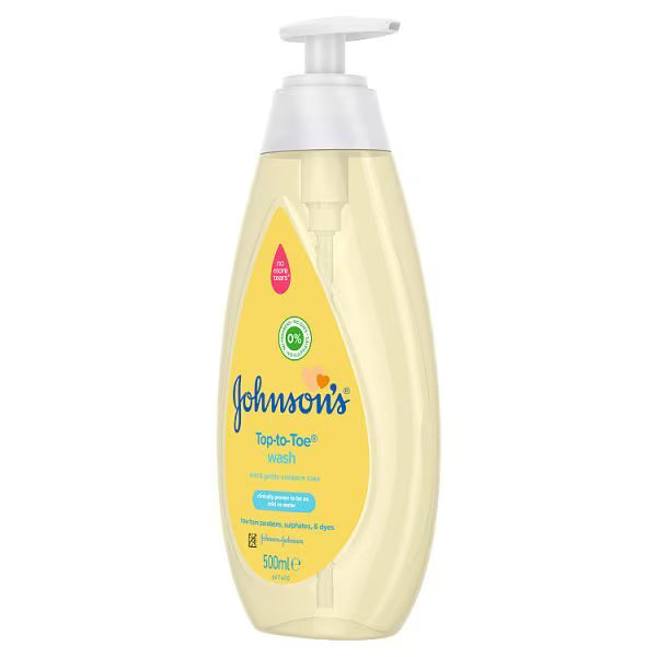 Johnson's Baby Top-to-Toe Wash 500ml, imported from the UK