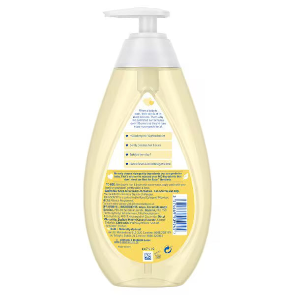 Johnson's Baby Top-to-Toe Wash 500ml, imported from the UK