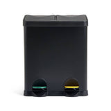 Habitat 30L twin recycling bin black, UK version