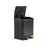 Habitat 30L twin recycling bin black, UK version