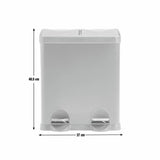 Habitat 30L twin recycling bin black, UK version