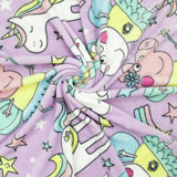 Peppa Pig fleece throw purple rainbow fairy design 150x100cm (British brand)