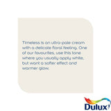 Dulux Walls & Ceilings Silk Paint Timeless 5L, imported from the UK