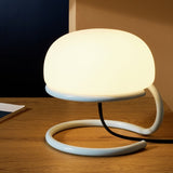 Habitat Blake opal glass table lamp blue, UK version