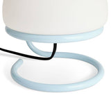 Habitat Blake opal glass table lamp blue, UK version