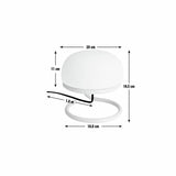 Habitat Blake opal glass table lamp blue, UK version