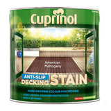 Cuprinol anti-slip deck stain American Mahogany 2.5L, imported from the UK