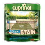 Cuprinol decking stain Golden Maple 2.5L, imported from the UK