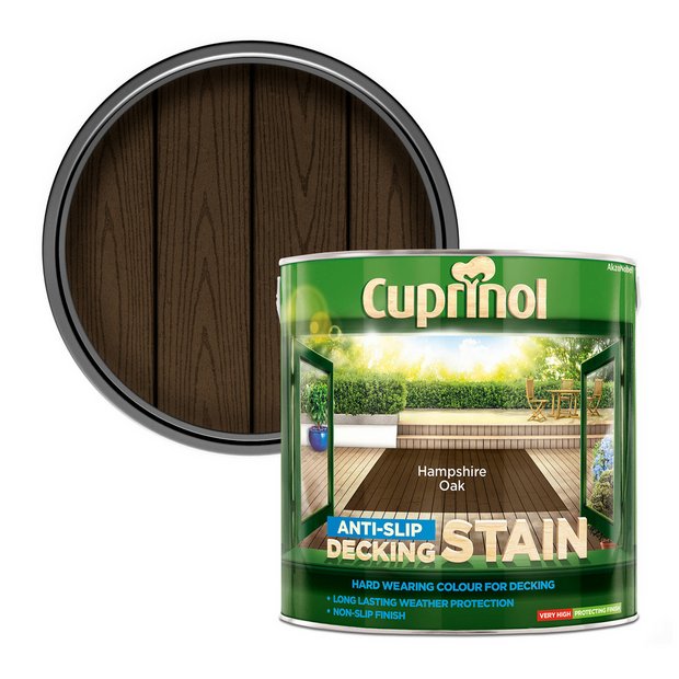 Cuprinol decking stain Hampshire Oak 2.5L - British product