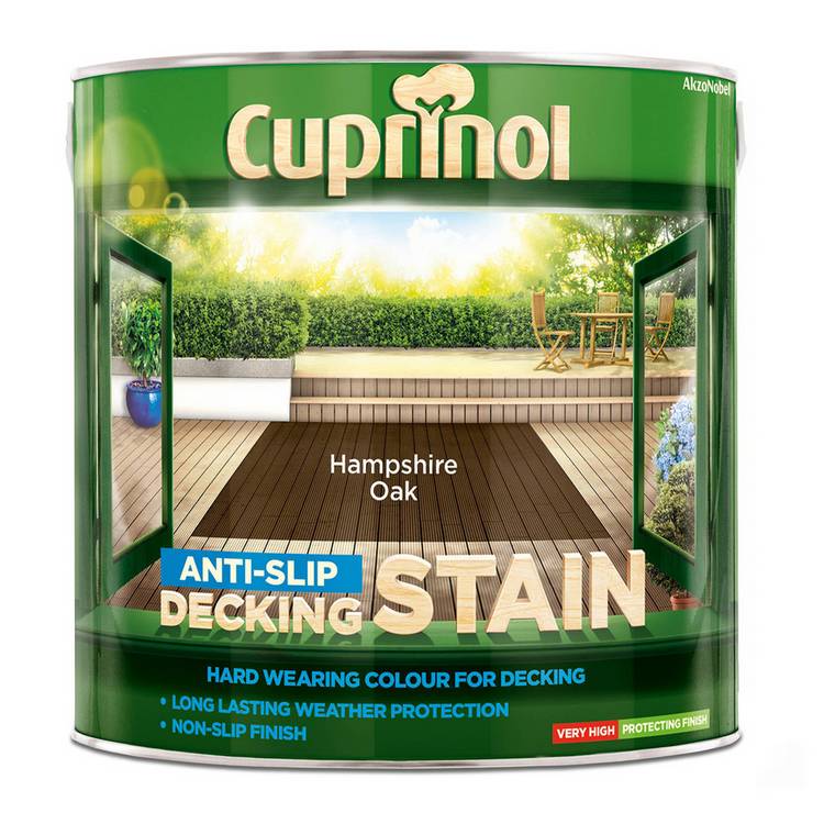 Cuprinol decking stain Hampshire Oak 2.5L - British product