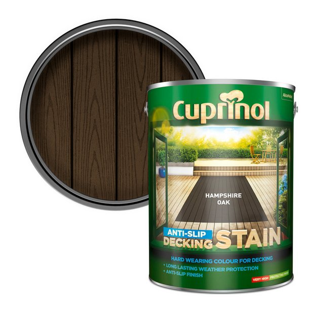 Cuprinol Anti-Slip Deckstain Hampshire Oak 5L (British brand)