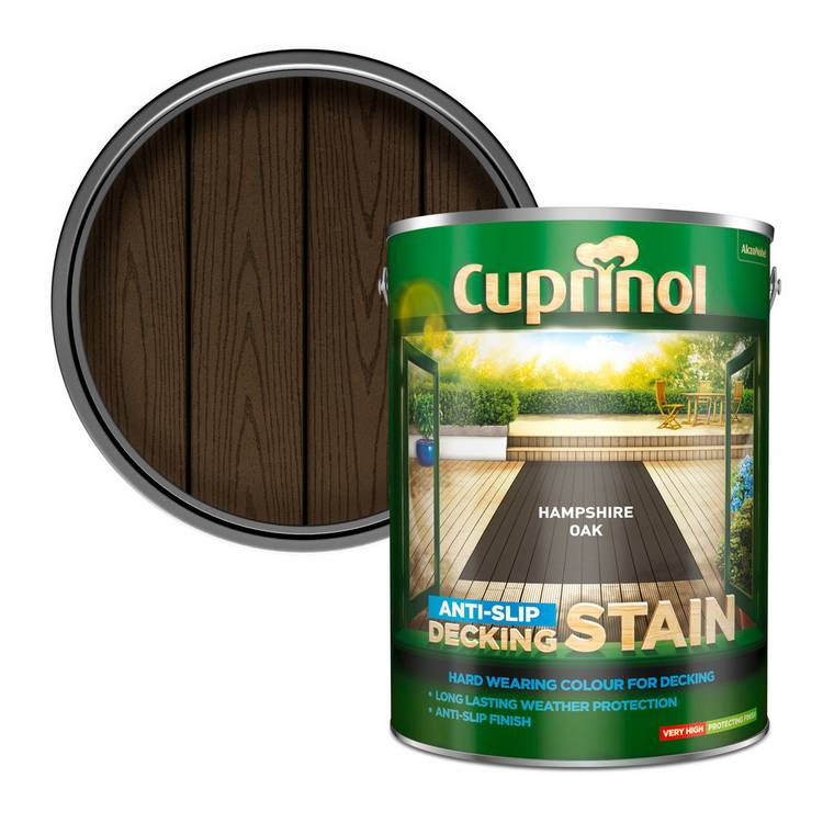 Cuprinol Anti-Slip Deckstain Hampshire Oak 5L (British brand)