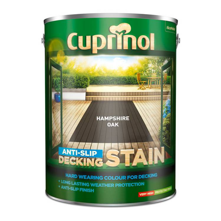 Cuprinol Anti-Slip Deckstain Hampshire Oak 5L (British brand)