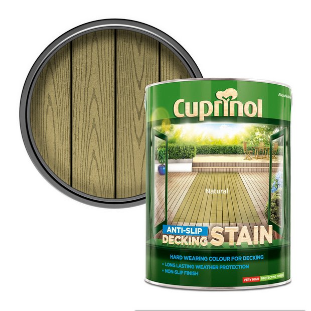 Cuprinol decking stain Natural 5L - British product