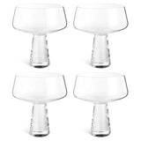 Habitat champagne coupe glasses block stem set of 4, UK version