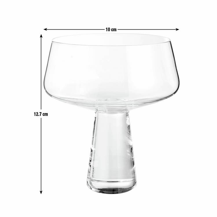 Habitat champagne coupe glasses block stem set of 4, UK version