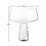 Habitat champagne coupe glasses block stem set of 4, UK version