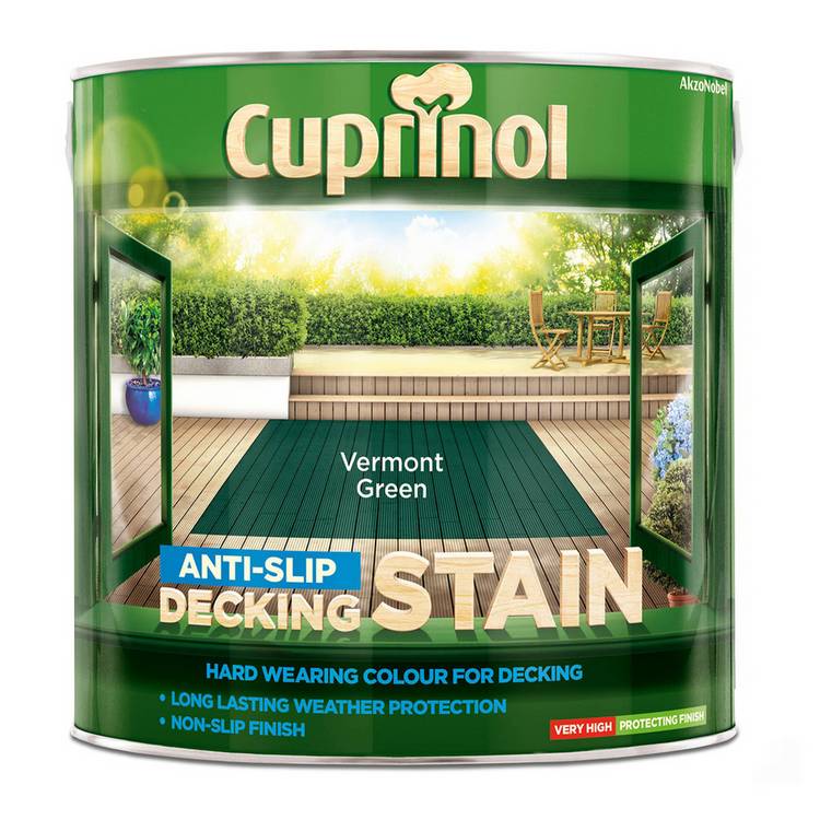 Cuprinol decking stain Vermont Green 2.5L (British brand)