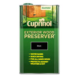 Cuprinol exterior wood preserver black 5L, imported from the UK