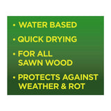 Cuprinol exterior wood preserver Rustic Green 5L - British product