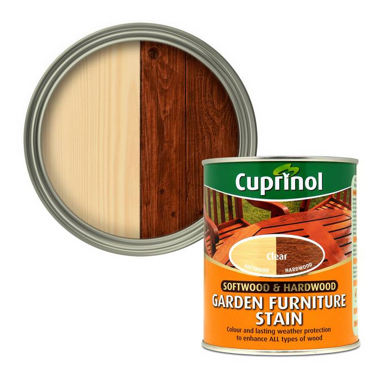 Cuprinol garden furniture stain clear 750ml, imported from the UK