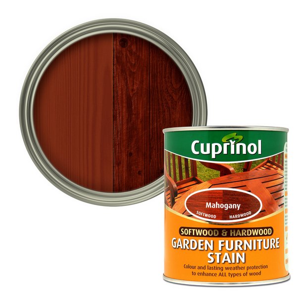 Cuprinol garden furniture stain mahogany 750ml, imported from the UK