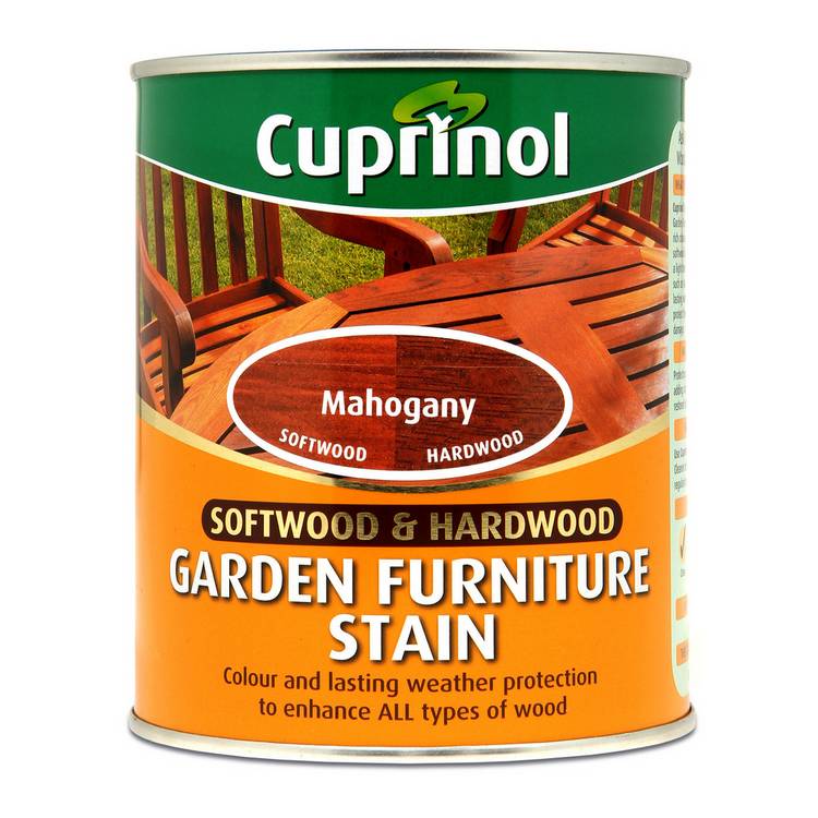 Cuprinol garden furniture stain mahogany 750ml, imported from the UK