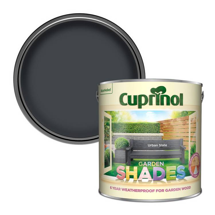 Cuprinol garden paint Urban Slate 2.5L - British product