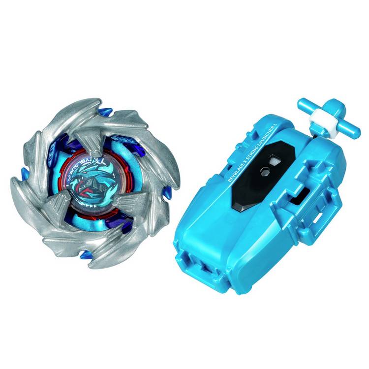 Beyblade Cobalt Dragoon left-spin string launcher set 20cm (British brand)