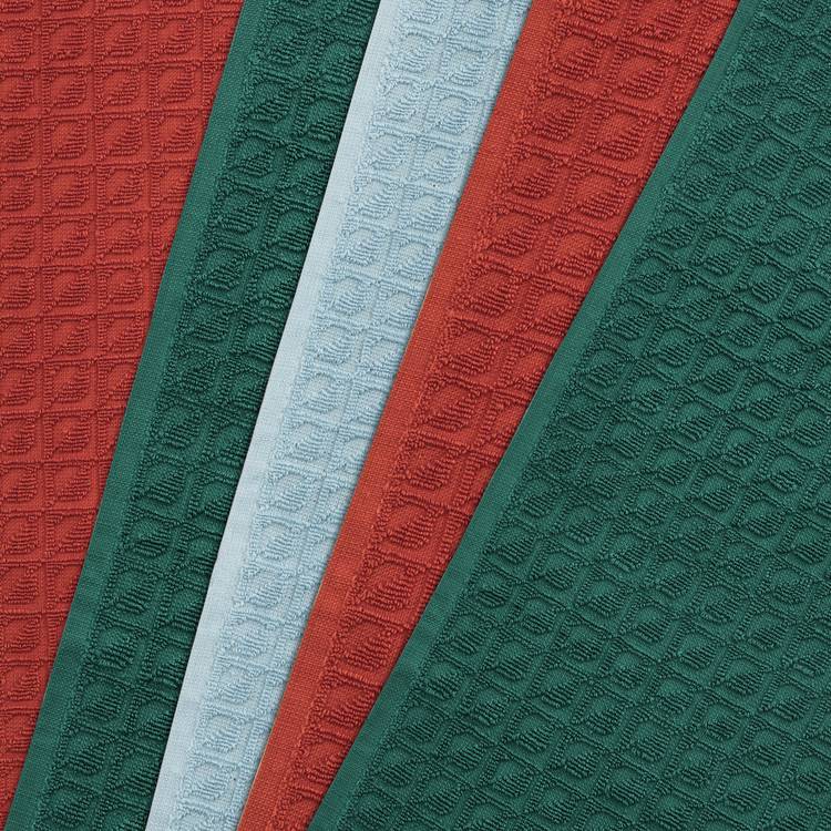 Habitat terry tea towels pack of 5 geometric design - imported from the UK