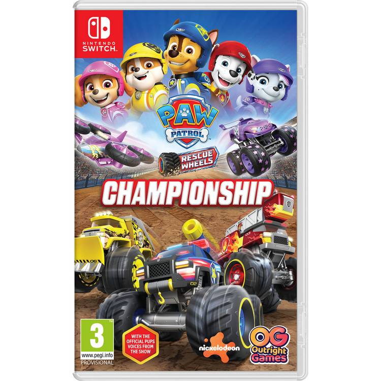 PAW Patrol Rescue Wheels Championship Nintendo Switch game - British product