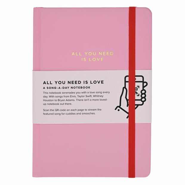 Say It With Songs love notebook A5, imported from the UK