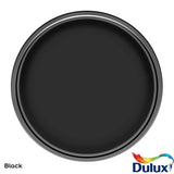 Dulux Weathershield Multisurface Satin Black paint 750ml - British product