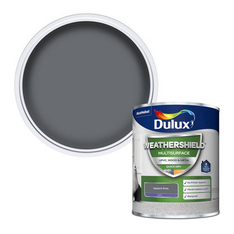 Dulux paint Gallant Grey satin 750ml - British product