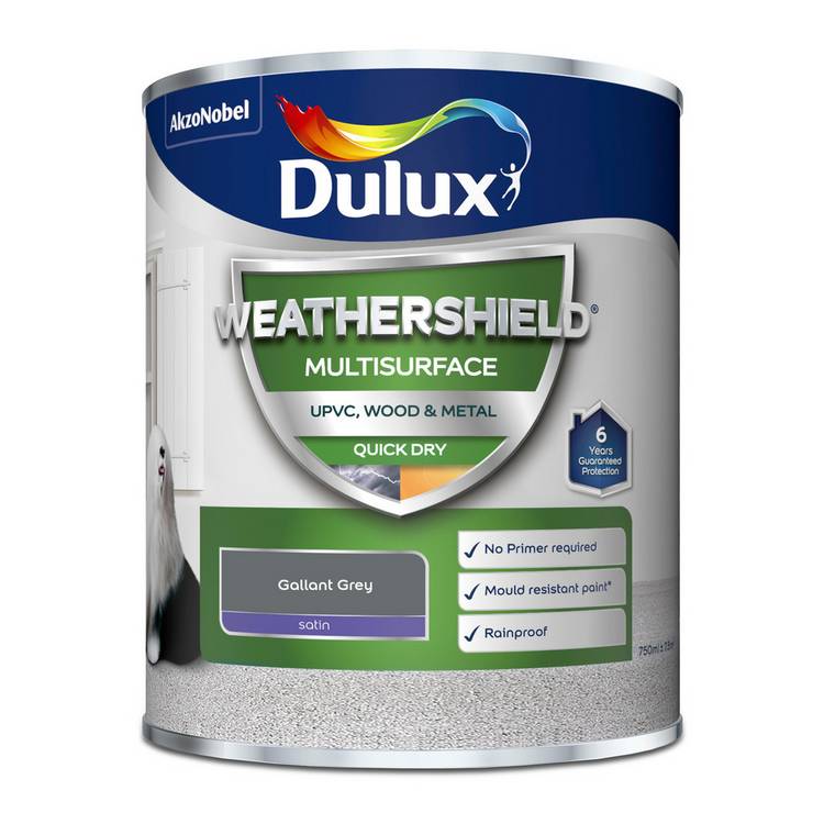 Dulux paint Gallant Grey satin 750ml - British product