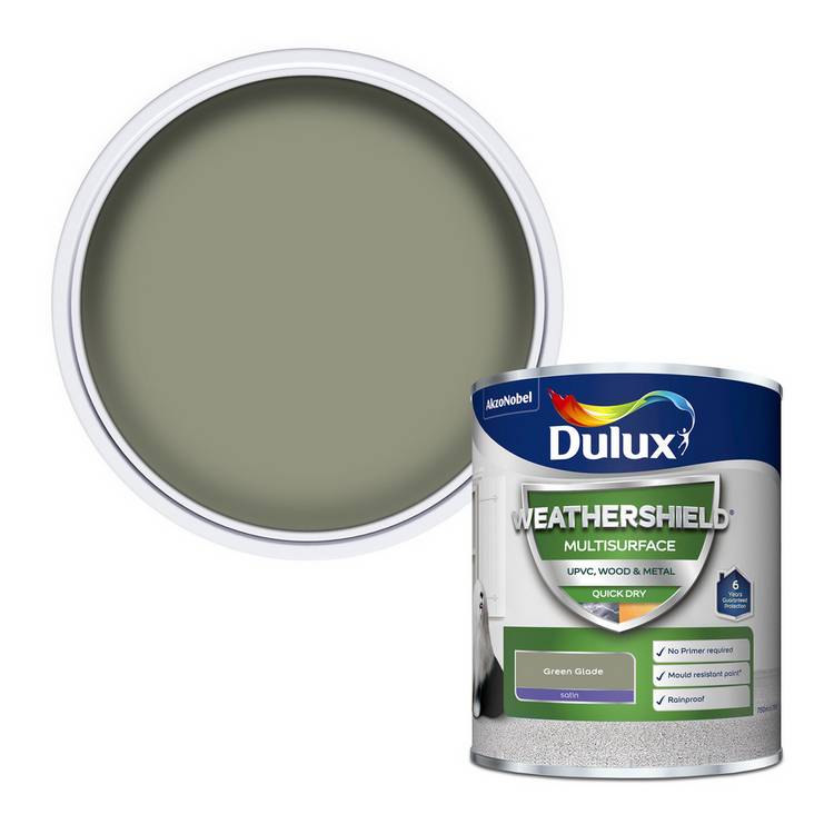 Dulux paint Green Glade satin 750ml, imported from the UK