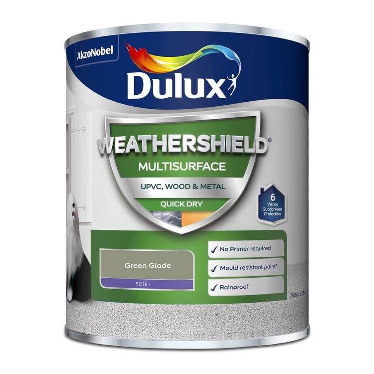 Dulux paint Green Glade satin 750ml, imported from the UK