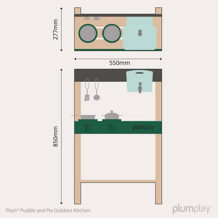 Plum Play Puddle & Pie outdoor toy kitchen, UK version