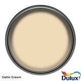 Dulux Weathershield Celtic Cream satin paint 750ml, imported from the UK