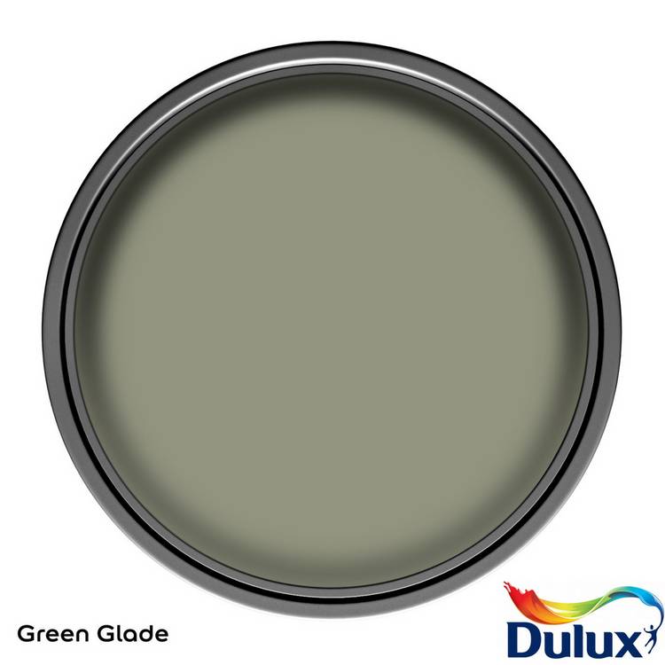 Dulux Weathershield satin paint Green Glade 2.5L, imported from the UK