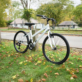 Falcon Aurora 24 inch kids hybrid bike white, UK version