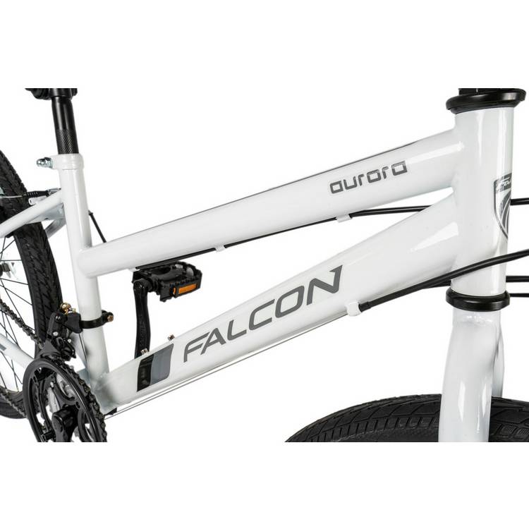 Falcon Aurora 24 inch kids hybrid bike white, UK version