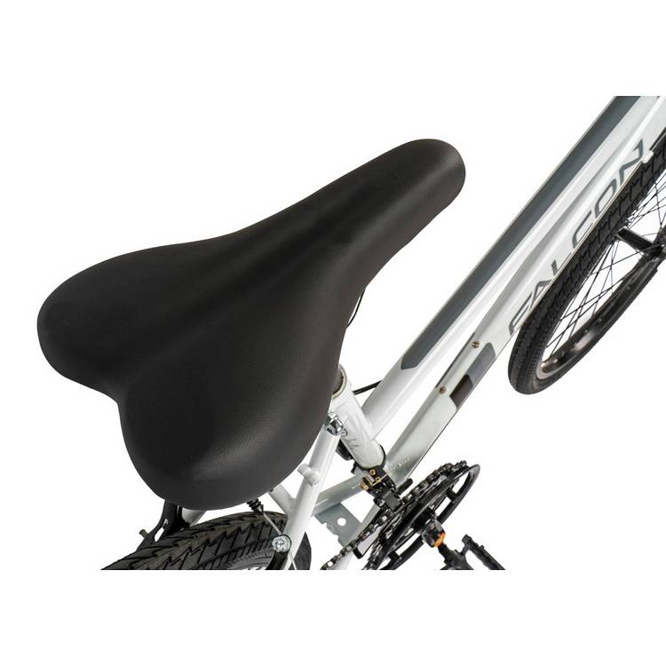 Falcon Aurora 24 inch kids hybrid bike white, UK version