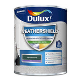Dulux Weathershield Quick Dry Satin paint in Heathland 750ml, UK version
