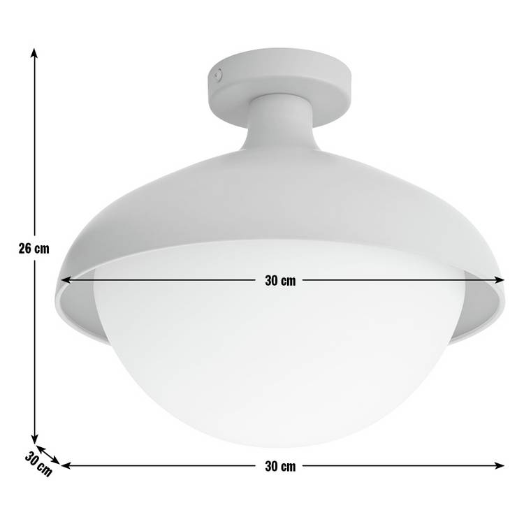 Habitat Acorn flush ceiling light latte, UK version