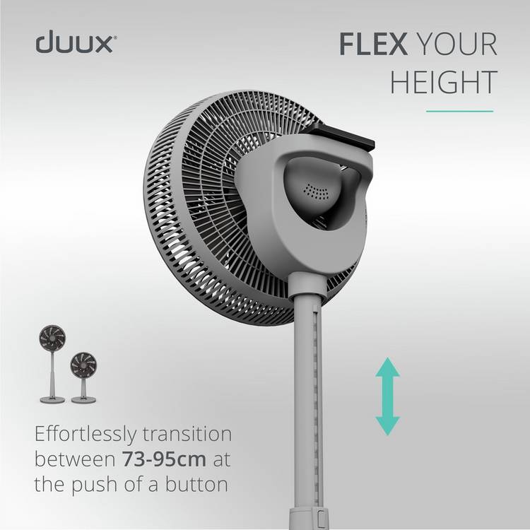 Duux pedestal fan Grey 13 inch, imported from the UK